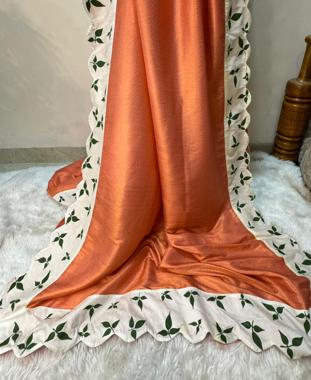 Kuber Pattu saree with Hand painted border